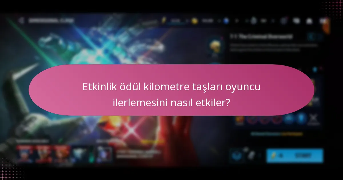 Etkinlik ödül kilometre taşlarında hangi özel eşyalar bulunmaktadır?